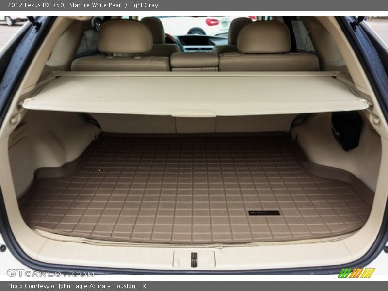 Starfire White Pearl / Light Gray 2012 Lexus RX 350