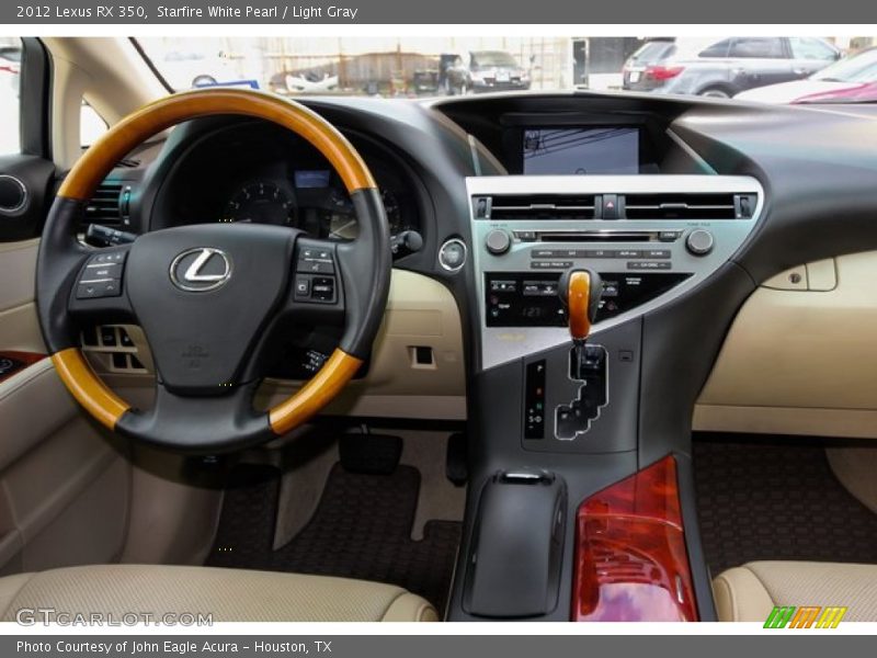 Starfire White Pearl / Light Gray 2012 Lexus RX 350