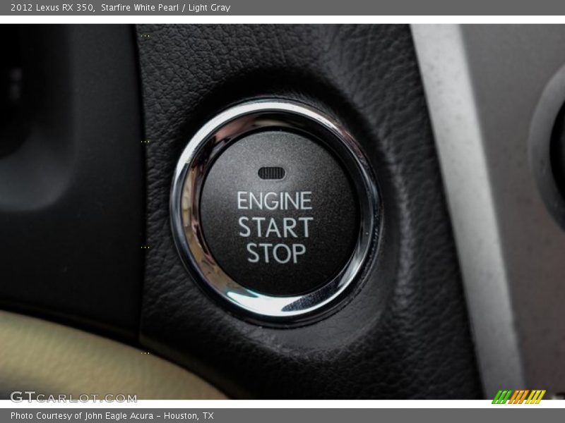 Starfire White Pearl / Light Gray 2012 Lexus RX 350