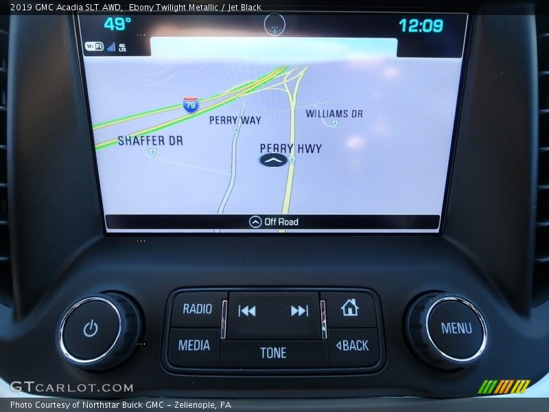 Ebony Twilight Metallic / Jet Black 2019 GMC Acadia SLT AWD
