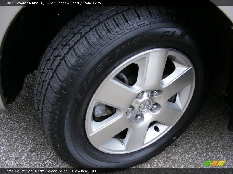 Silver Shadow Pearl / Stone Gray 2004 Toyota Sienna LE