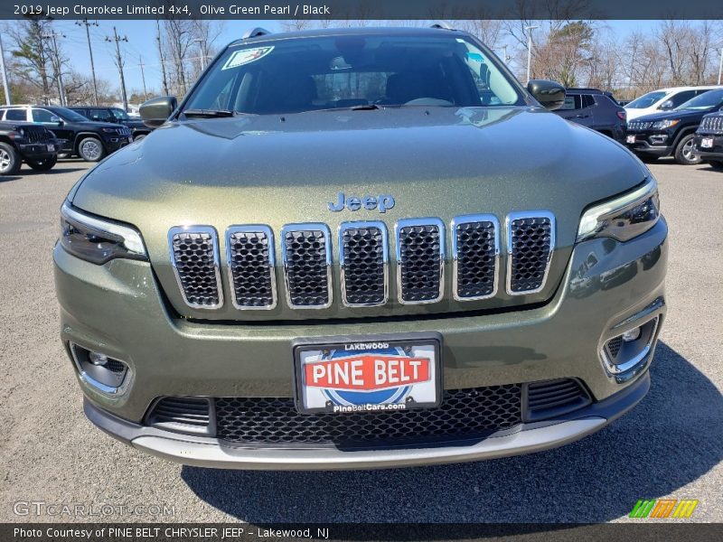 Olive Green Pearl / Black 2019 Jeep Cherokee Limited 4x4
