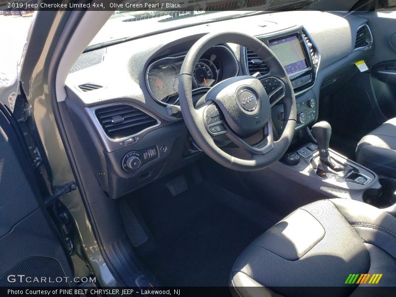 Olive Green Pearl / Black 2019 Jeep Cherokee Limited 4x4
