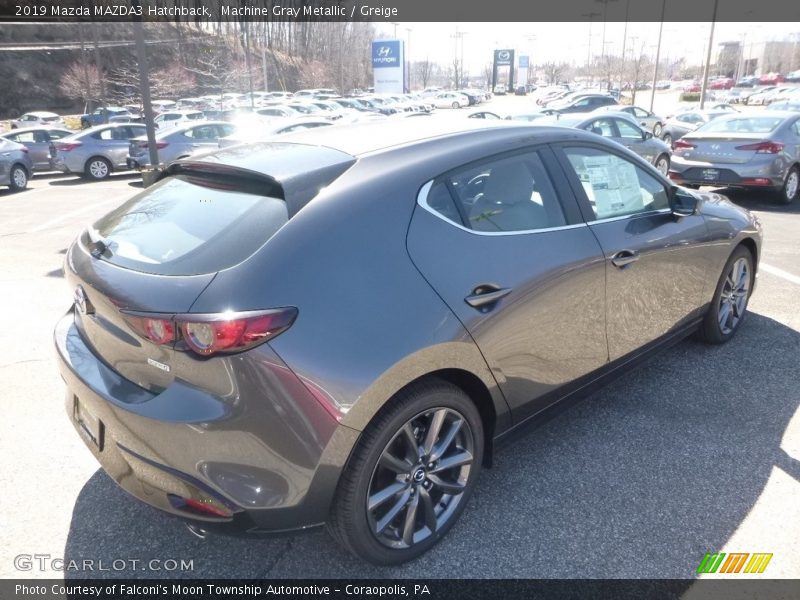 Machine Gray Metallic / Greige 2019 Mazda MAZDA3 Hatchback