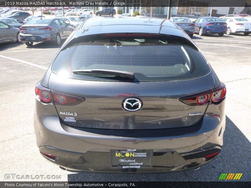 Machine Gray Metallic / Greige 2019 Mazda MAZDA3 Hatchback