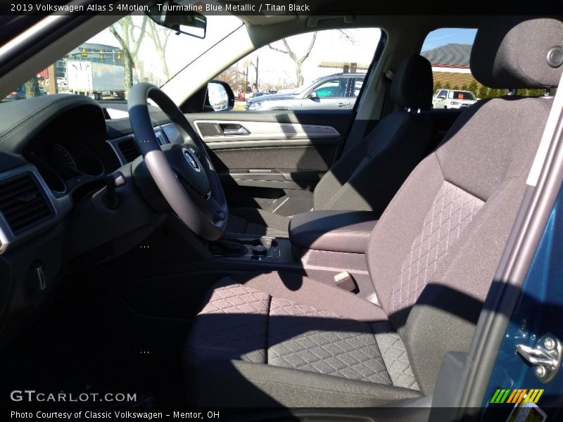 Tourmaline Blue Metallic / Titan Black 2019 Volkswagen Atlas S 4Motion