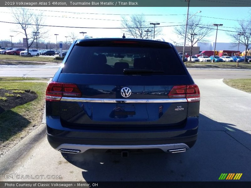 Tourmaline Blue Metallic / Titan Black 2019 Volkswagen Atlas S 4Motion