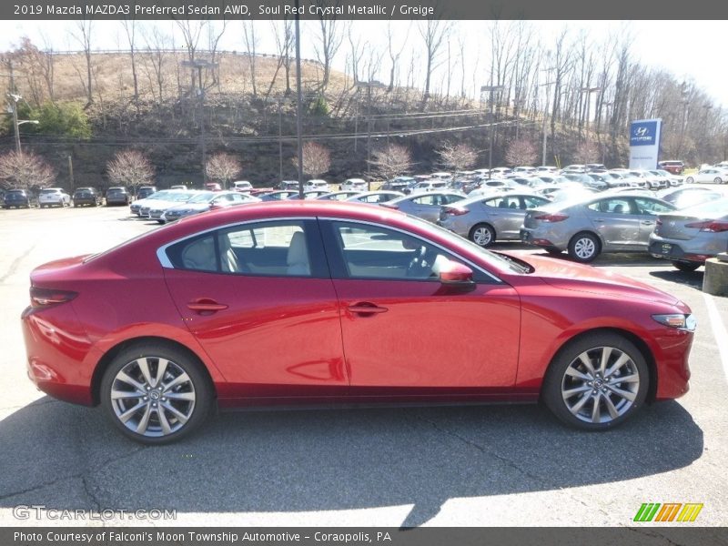  2019 MAZDA3 Preferred Sedan AWD Soul Red Crystal Metallic