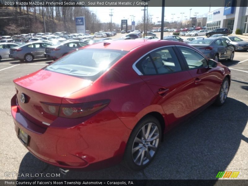 Soul Red Crystal Metallic / Greige 2019 Mazda MAZDA3 Preferred Sedan AWD