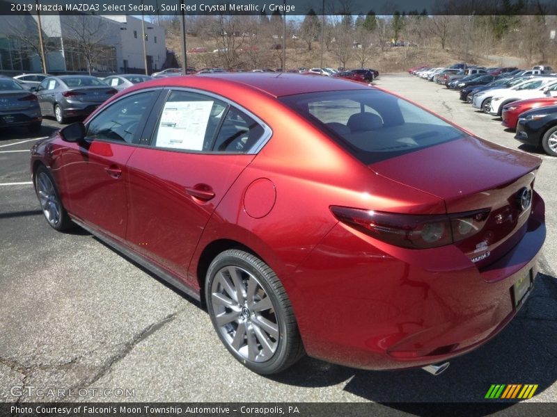 Soul Red Crystal Metallic / Greige 2019 Mazda MAZDA3 Select Sedan