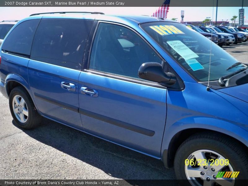 Marine Blue Pearl / Medium Slate Gray 2007 Dodge Caravan SXT