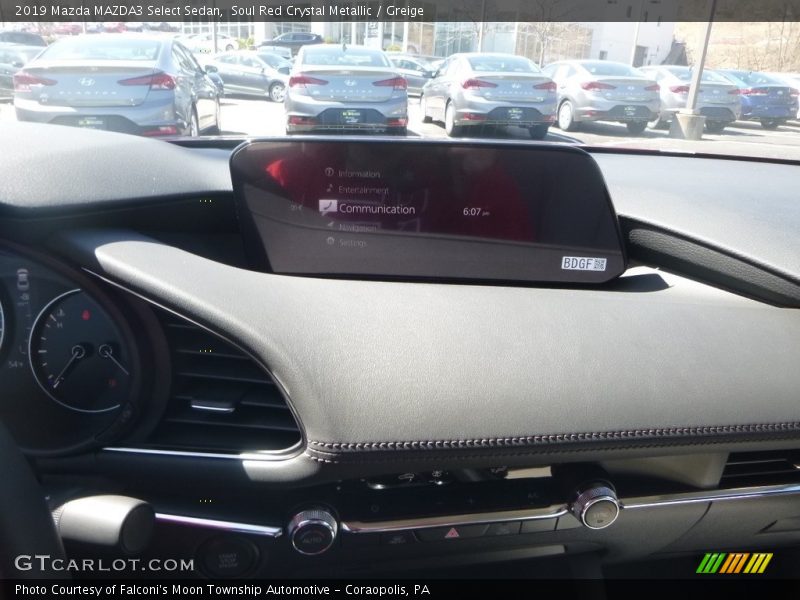 Soul Red Crystal Metallic / Greige 2019 Mazda MAZDA3 Select Sedan
