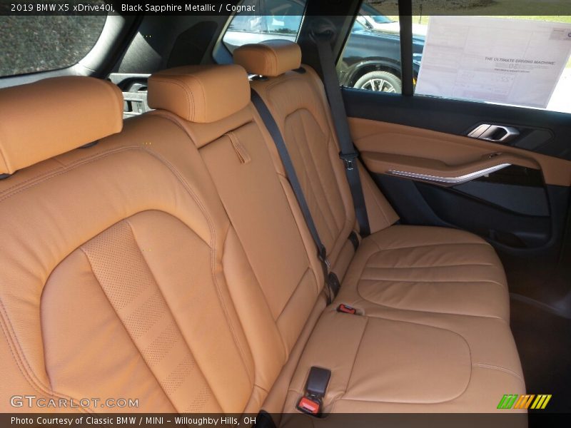 Black Sapphire Metallic / Cognac 2019 BMW X5 xDrive40i