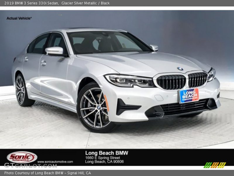 Glacier Silver Metallic / Black 2019 BMW 3 Series 330i Sedan