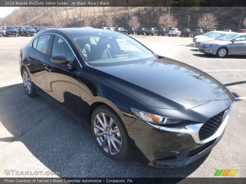 Jet Black Mica / Black 2019 Mazda MAZDA3 Select Sedan