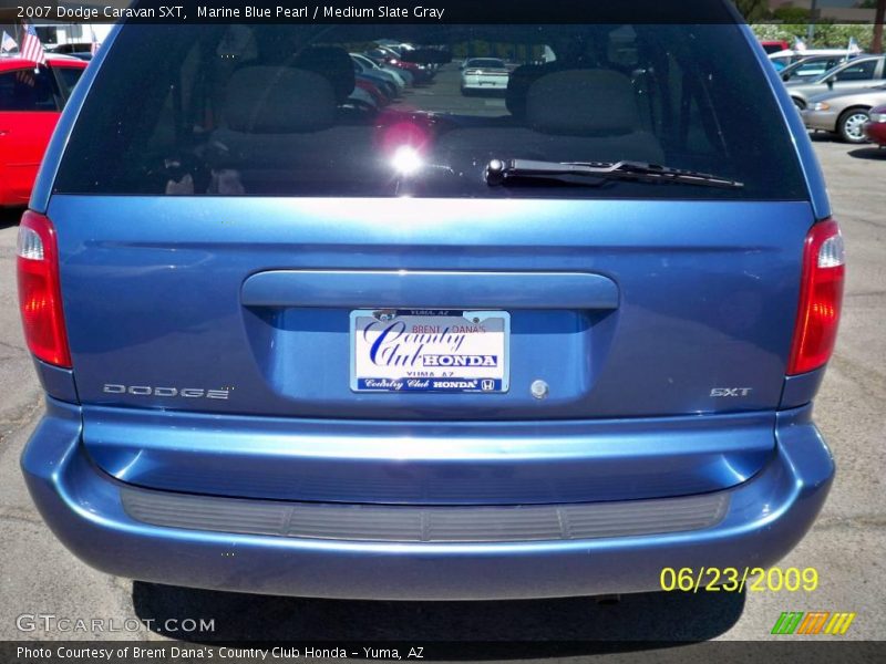 Marine Blue Pearl / Medium Slate Gray 2007 Dodge Caravan SXT