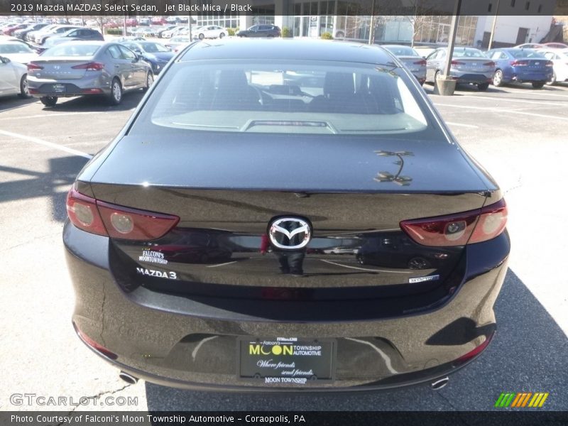 Jet Black Mica / Black 2019 Mazda MAZDA3 Select Sedan