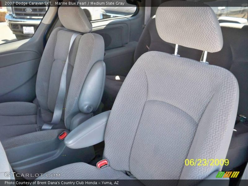Marine Blue Pearl / Medium Slate Gray 2007 Dodge Caravan SXT