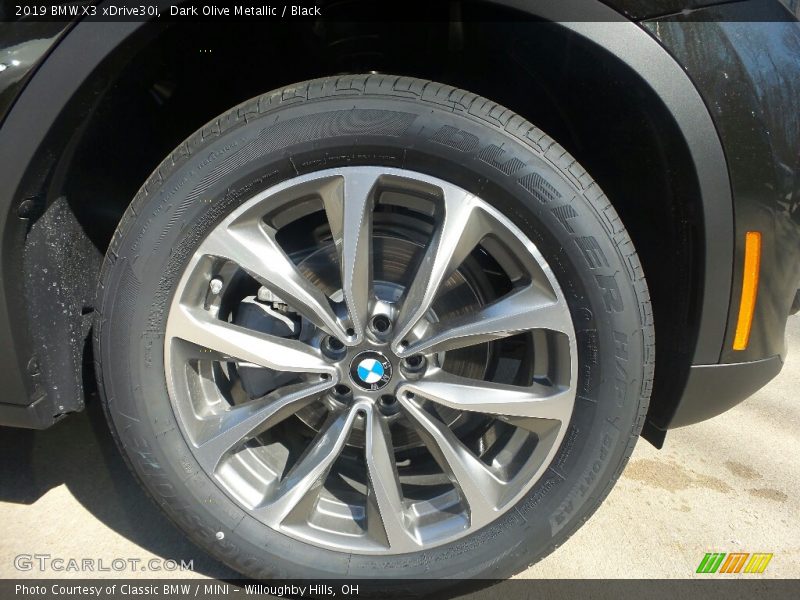 Dark Olive Metallic / Black 2019 BMW X3 xDrive30i