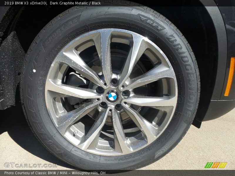 Dark Graphite Metallic / Black 2019 BMW X3 xDrive30i