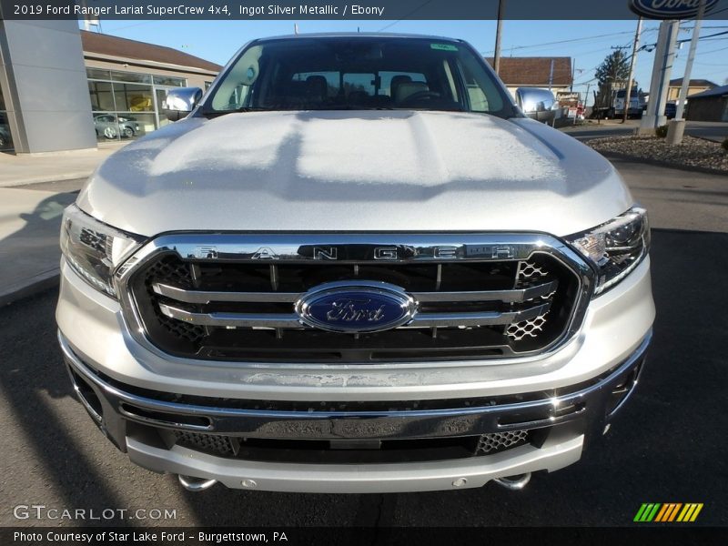 Ingot Silver Metallic / Ebony 2019 Ford Ranger Lariat SuperCrew 4x4