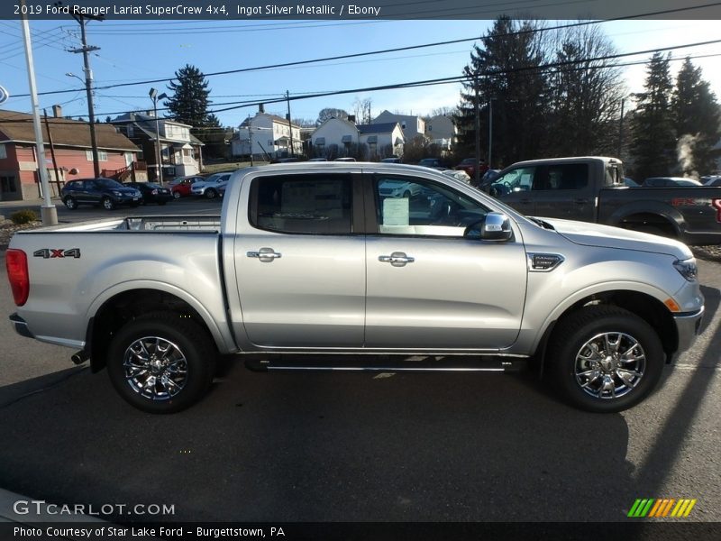 Ingot Silver Metallic / Ebony 2019 Ford Ranger Lariat SuperCrew 4x4