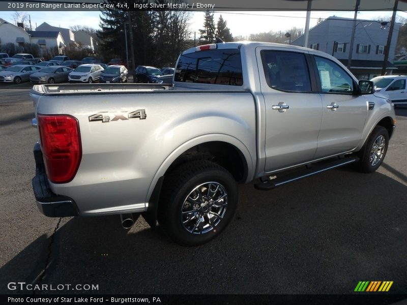 Ingot Silver Metallic / Ebony 2019 Ford Ranger Lariat SuperCrew 4x4