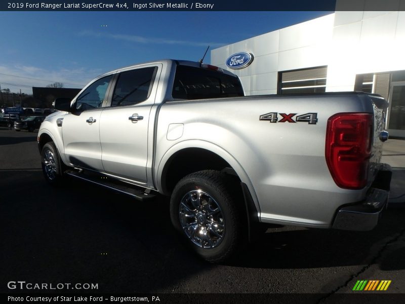 Ingot Silver Metallic / Ebony 2019 Ford Ranger Lariat SuperCrew 4x4