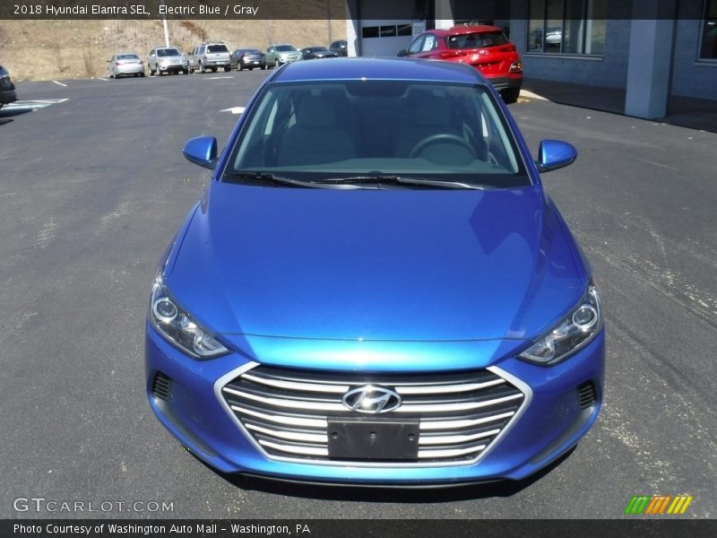 Electric Blue / Gray 2018 Hyundai Elantra SEL