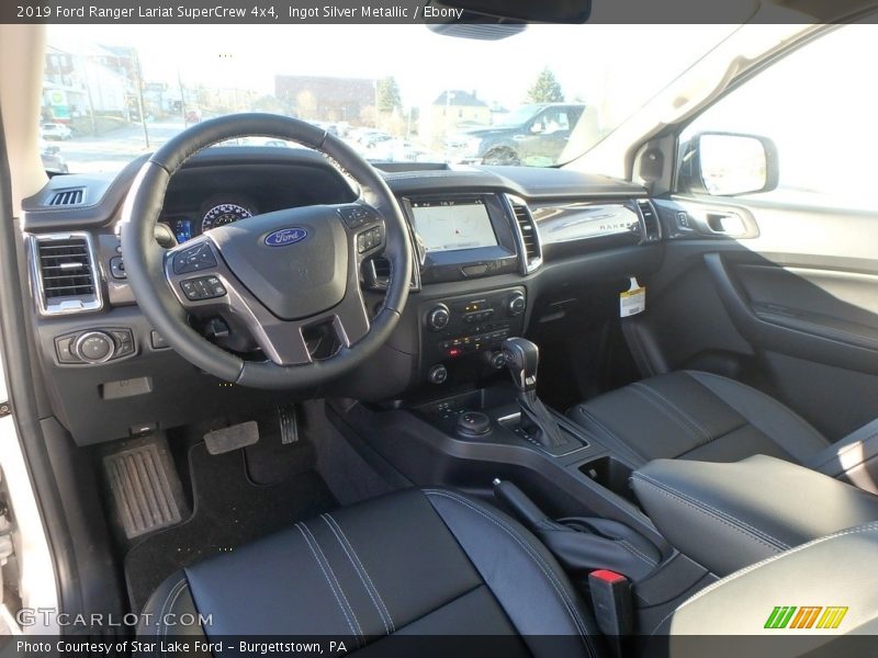 Ingot Silver Metallic / Ebony 2019 Ford Ranger Lariat SuperCrew 4x4