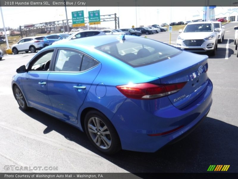 Electric Blue / Gray 2018 Hyundai Elantra SEL