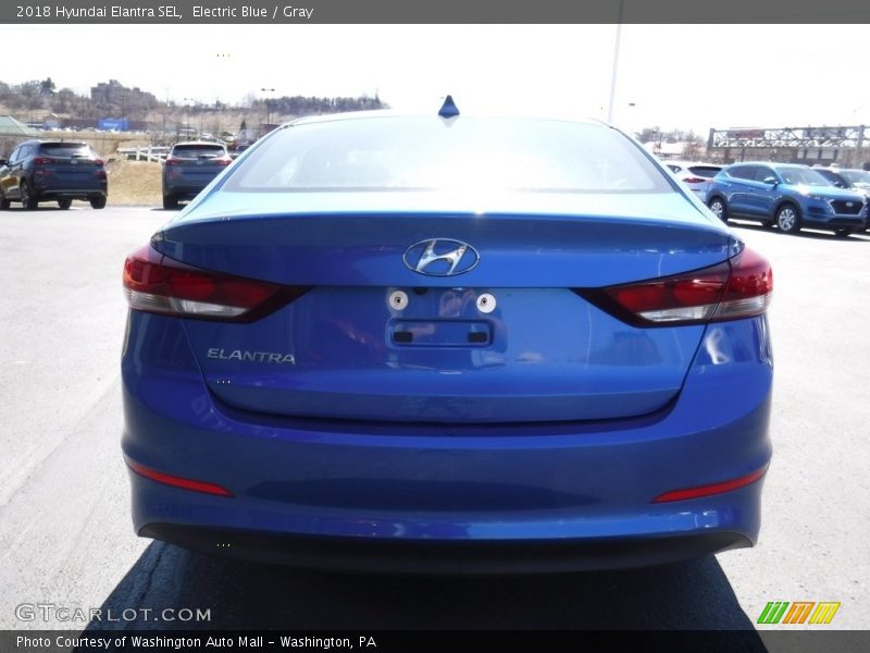 Electric Blue / Gray 2018 Hyundai Elantra SEL