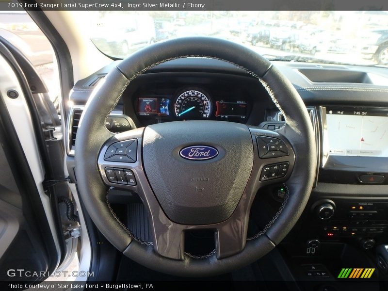 Ingot Silver Metallic / Ebony 2019 Ford Ranger Lariat SuperCrew 4x4