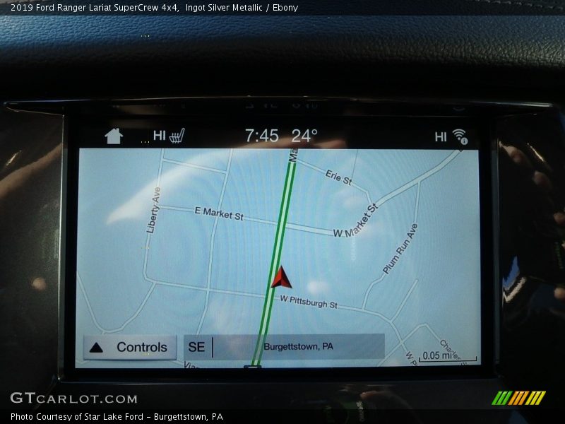 Ingot Silver Metallic / Ebony 2019 Ford Ranger Lariat SuperCrew 4x4