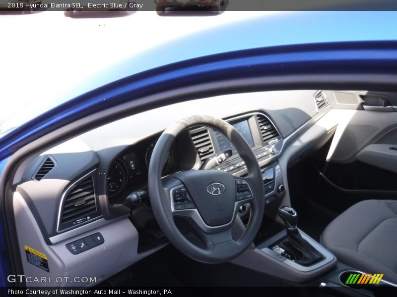 Electric Blue / Gray 2018 Hyundai Elantra SEL