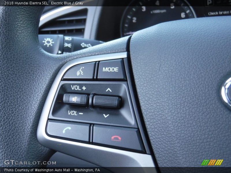 Electric Blue / Gray 2018 Hyundai Elantra SEL