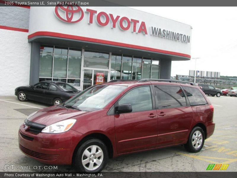 Salsa Red Pearl / Taupe 2005 Toyota Sienna LE