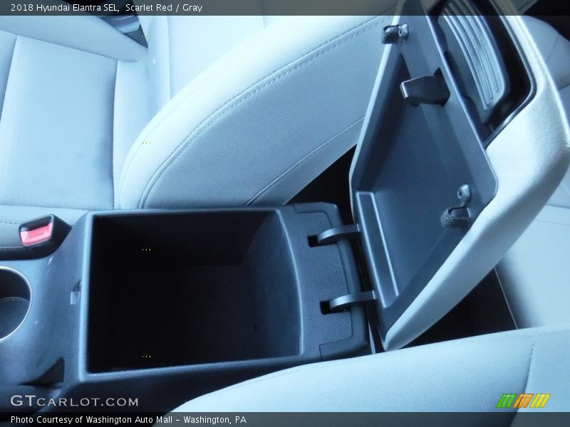 Scarlet Red / Gray 2018 Hyundai Elantra SEL