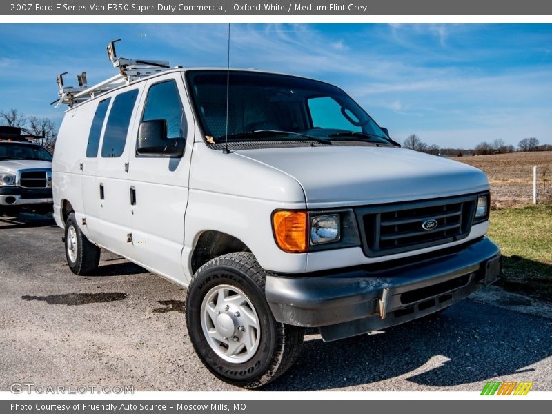 Oxford White / Medium Flint Grey 2007 Ford E Series Van E350 Super Duty Commercial
