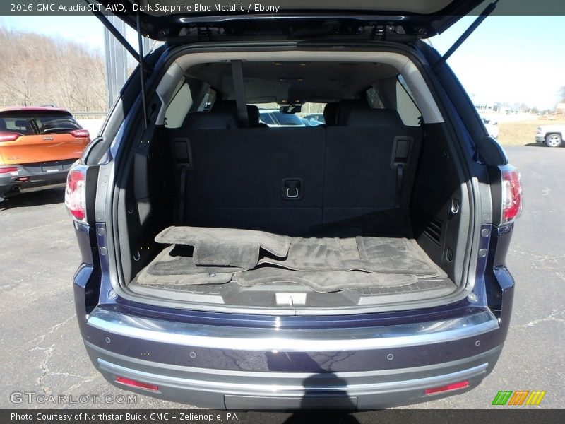 Dark Sapphire Blue Metallic / Ebony 2016 GMC Acadia SLT AWD