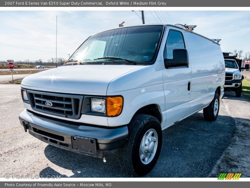 Oxford White / Medium Flint Grey 2007 Ford E Series Van E350 Super Duty Commercial