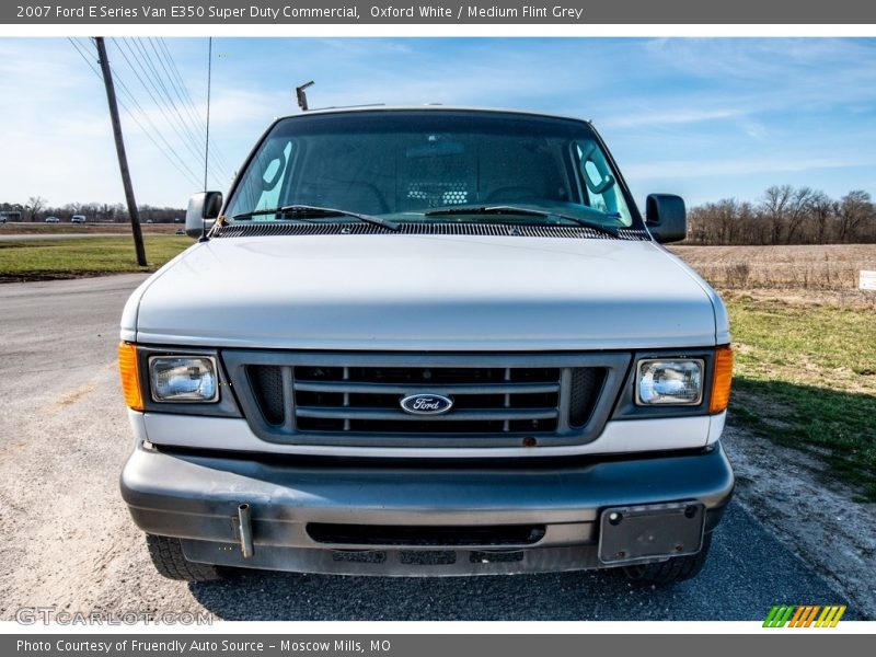 Oxford White / Medium Flint Grey 2007 Ford E Series Van E350 Super Duty Commercial