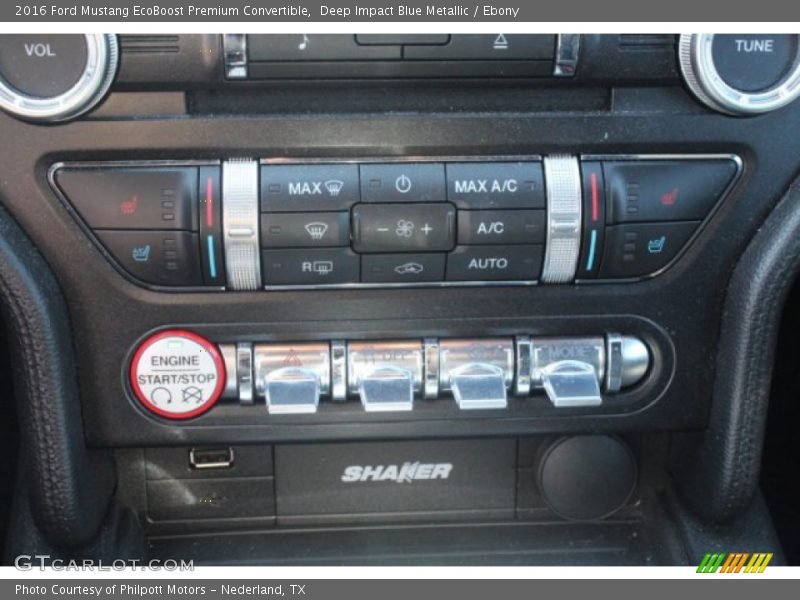 Deep Impact Blue Metallic / Ebony 2016 Ford Mustang EcoBoost Premium Convertible