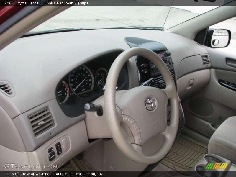 Salsa Red Pearl / Taupe 2005 Toyota Sienna LE