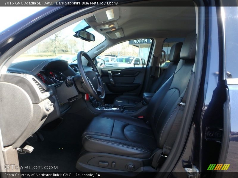 Dark Sapphire Blue Metallic / Ebony 2016 GMC Acadia SLT AWD