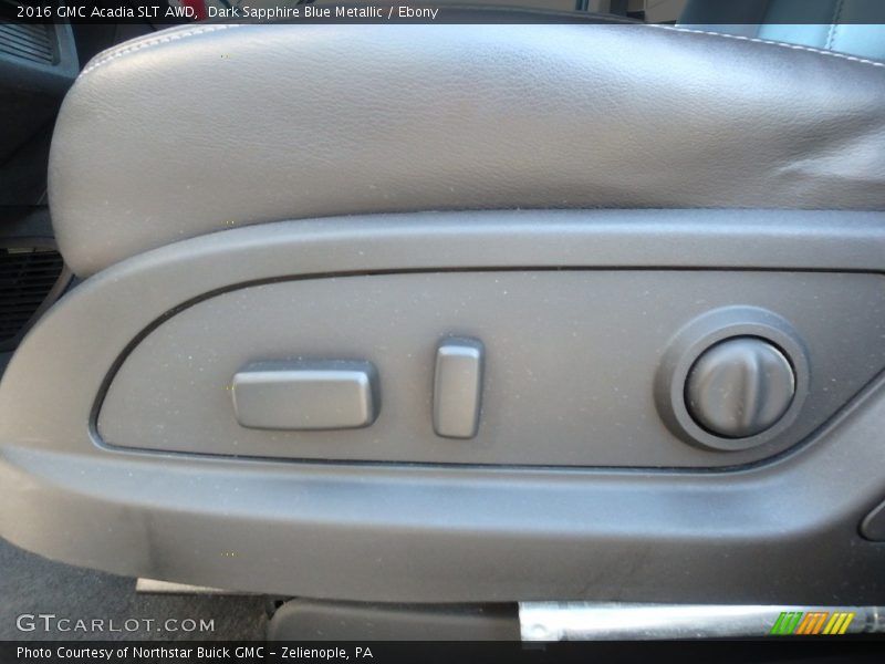 Dark Sapphire Blue Metallic / Ebony 2016 GMC Acadia SLT AWD