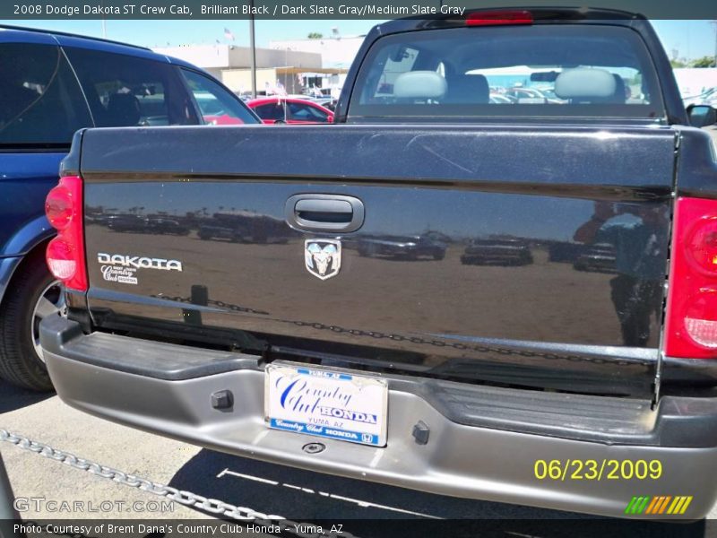 Brilliant Black / Dark Slate Gray/Medium Slate Gray 2008 Dodge Dakota ST Crew Cab