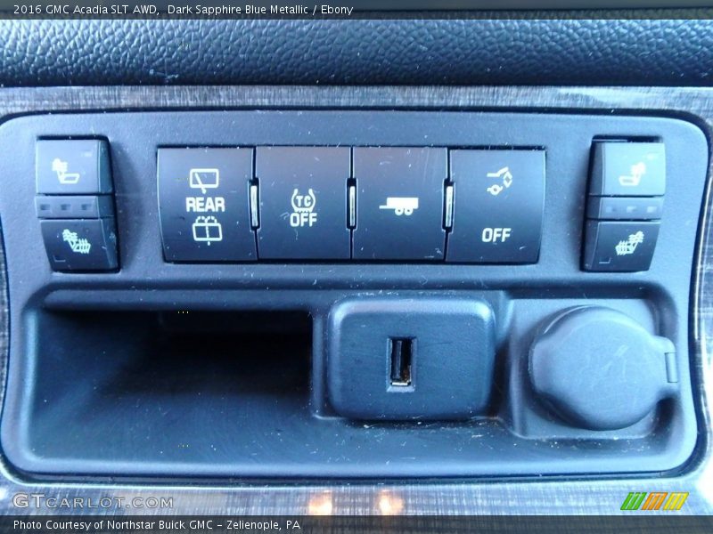 Dark Sapphire Blue Metallic / Ebony 2016 GMC Acadia SLT AWD