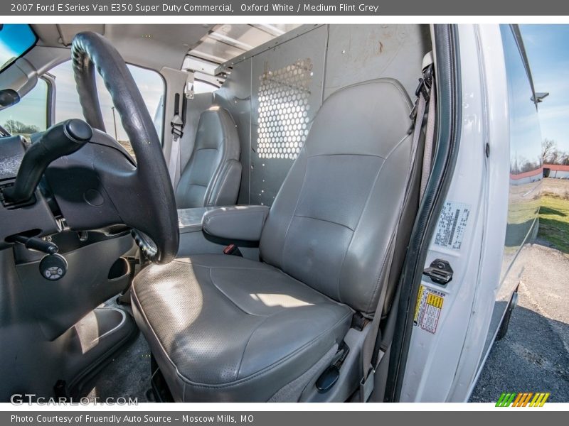 Oxford White / Medium Flint Grey 2007 Ford E Series Van E350 Super Duty Commercial