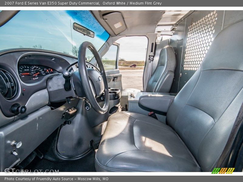 Oxford White / Medium Flint Grey 2007 Ford E Series Van E350 Super Duty Commercial